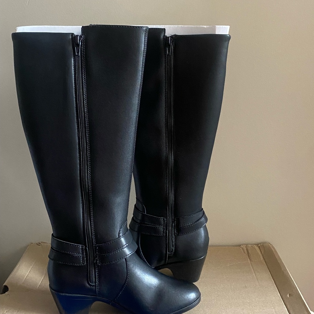 Clarks Black knee high Boot